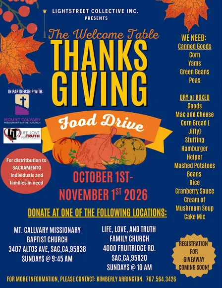 The Welcome Table Food Drive Giveaway