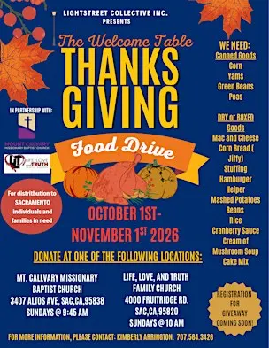 The Welcome Table Food Drive Giveaway