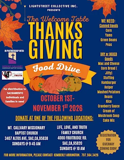 The Welcome Table Food Drive Giveaway