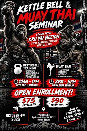 Kettlebell Training Seminar- with Kru Yai Belton
