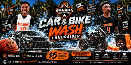 RJ & Rashad Banks | Balboa Car & Bike Wash Fundraiser