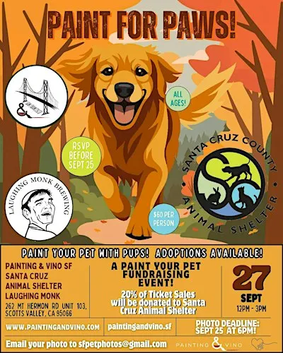 Paint your Pet at Laughing Monk Scotts Valley