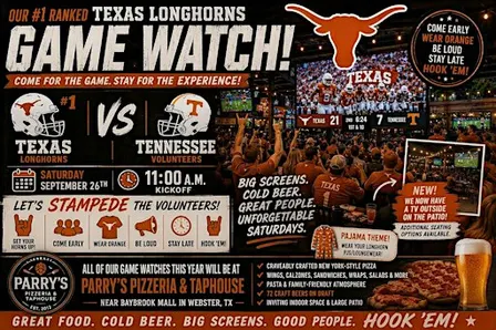 Galveston Bay Area Texas Exes Game Watch: Longhorns @ Tennessee