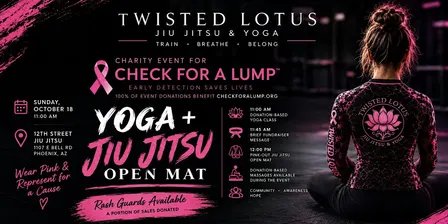 Breast Cancer Awareness Fundraiser - Yoga for a cause + Jiu Jitsu Open Mat