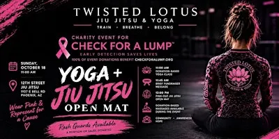 Breast Cancer Awareness Fundraiser - Yoga for a cause + Jiu Jitsu Open Mat