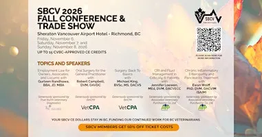 SBCV 2026 Fall Conference & Trade Show (In-Person with Remote Component)