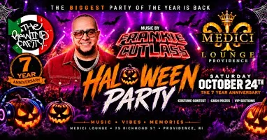 The REWIND PARTY 7 YR ANNIVERSARY & HALLOWEEN BASH ft DJ FRANKIE CUTLASS