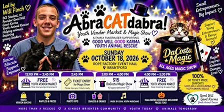 Abra-CAT-dabra! DaCosta Magic Show + Youth Market Rescue Fundraiser