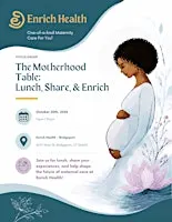 The Motherhood Table:  Lunch, Share & Enrich