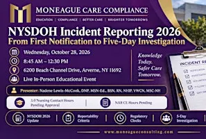 NYSDOH Incident Reporting 2026: From First Notification to Five-Day