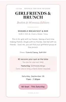 Girlfriends brunch, Bestie, and mimosa edition