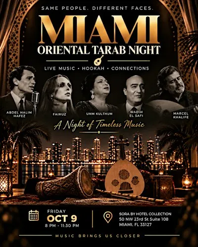 Miami Oriental Tarab Night - Oct 9