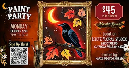 Moonlight Raven Paint Party