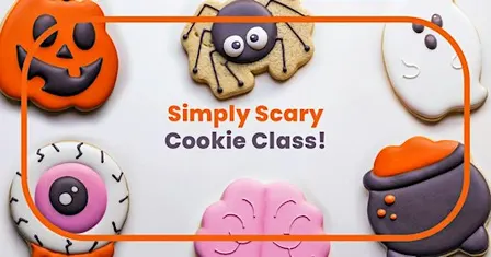 1:00 PM - Simply Scary Halloween Sugar Cookie Decorating Class!