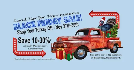 Paramount Antique Mall Black Friday & Small Business Saturday Weekend Sale