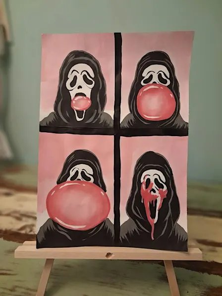 Scream Sip and Paint