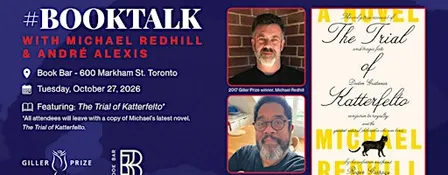 #BookTalk with Michael Redhill and André Alexis