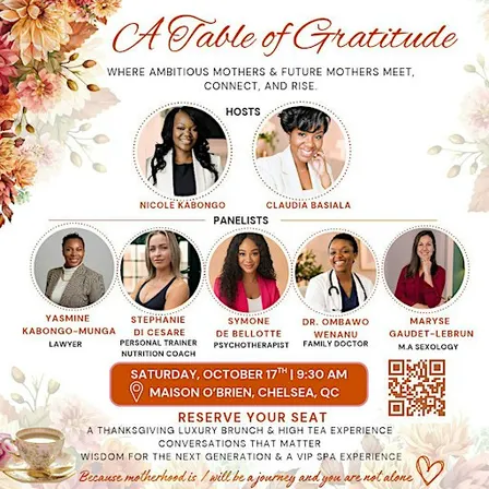 A Table of Gratitude - High Tea Brunch / Une table de gratitude Brunch