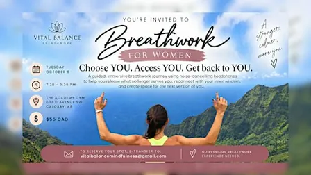 Breathwork: Choose YOU, Access YOU, Get back to YOU