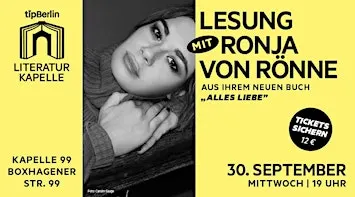 tipBerlin Literaturkapelle mit Ronja von Rönne