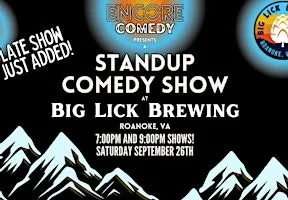 Standup Comedy at Big Lick Brewing! (Roanoke, VA)