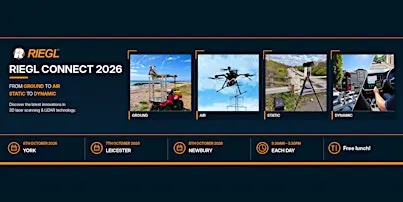 RIEGL Connect 2026 (York): From Ground to Air, Static to Dynamic