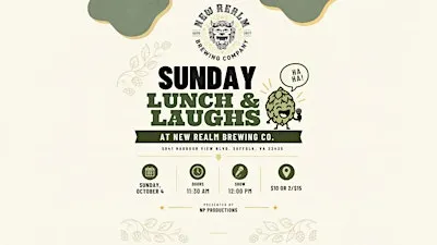 Sunday's Lunch & Laugh at New Realm Brewing Co.
