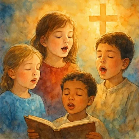 Children Sharing Their Love of Jesus Christ