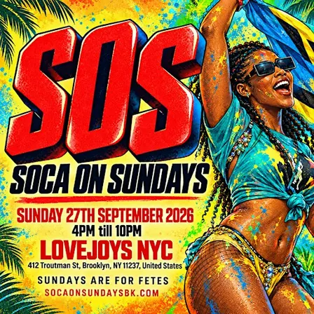 SOCA ON SUNDAYS - Brooklyn's Biggest Soca Day Party