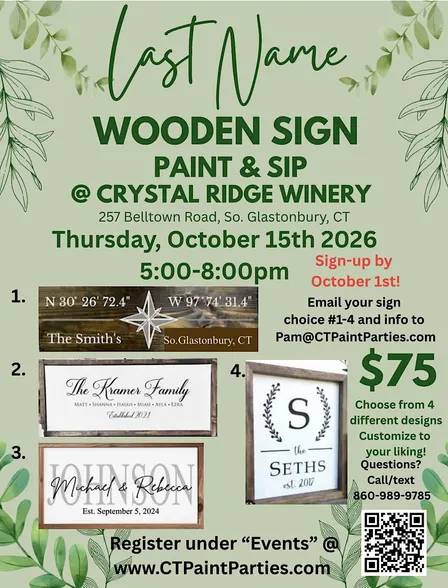 Last Name Wooden Sign Workshop