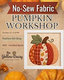 No-Sew Fabric Pumpkin Workshop