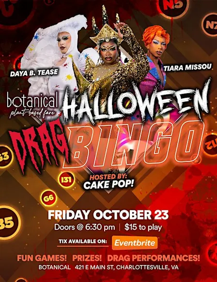 Botanical Fare's HALLOWEEN Drag Bingo (CVILLE)