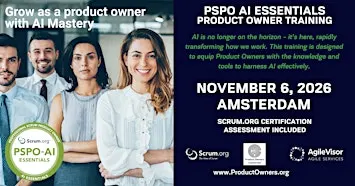 Product Owner - AI Essentials (PSPO-AIE). A Scrum.org Certified Training.