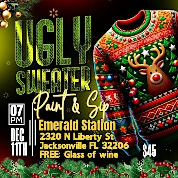Ugly Sweater Sip & Paint