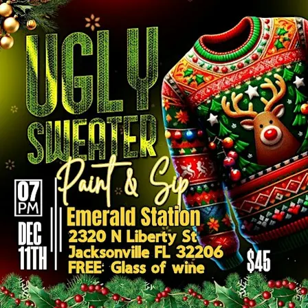 Ugly Sweater Sip & Paint