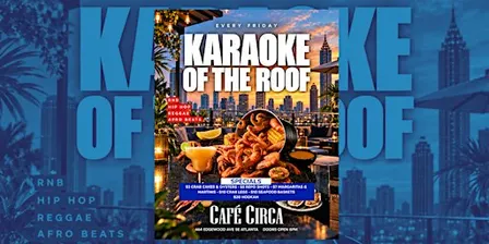 KARAOKE ON THE ROOF  EVERY FRIDAY | DRINK + FOOD SPECIALS 6-11PM