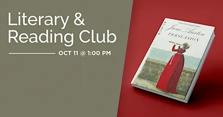 Literary & Reading Book Club:  'Persuasion' by Jane Austen
