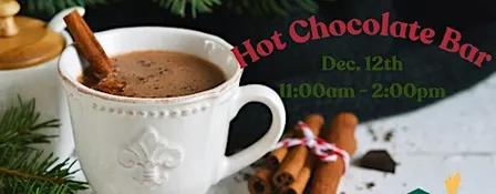 Hot Cocoa Bar and Holiday Shopping