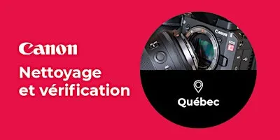 Clinique Canon : nettoyage et vérification