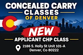 Colorado Concealed Carry (CCW) Class – New Permit Application | Denver, Co