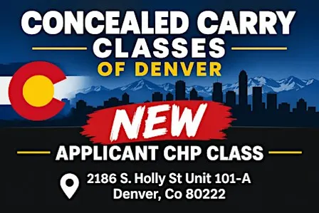Colorado Concealed Carry (CCW) Class – New Permit Application | Denver, Co
