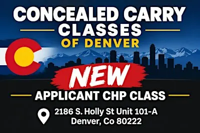 Colorado Concealed Carry (CCW) Class – New Permit Application | Denver, Co