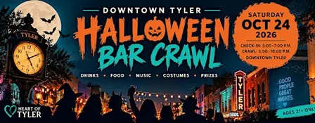 HEART OF TYLER - HALLOWEEN BAR CRAWL '26 - DOWNTOWN, TYLER