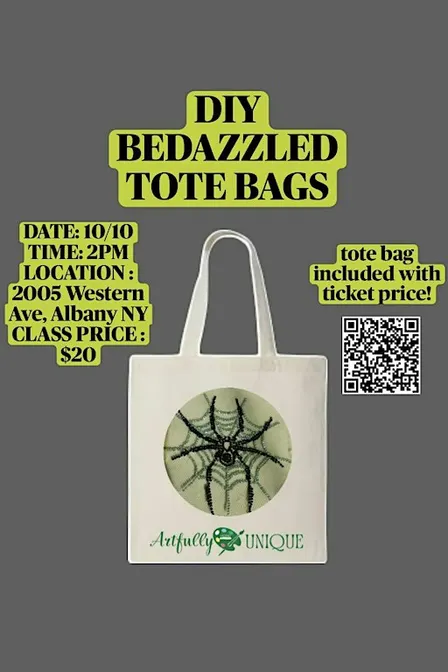 DIY Bedazzled Tote Bag