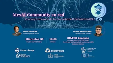 MexIA: Comunidad de IA en Guadalajara, reunión de Septiembre 2026