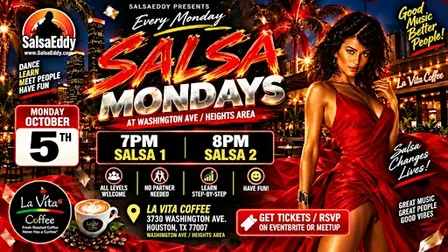Washington Ave / Heights Area Salsa Lessons with SalsaEddy!
