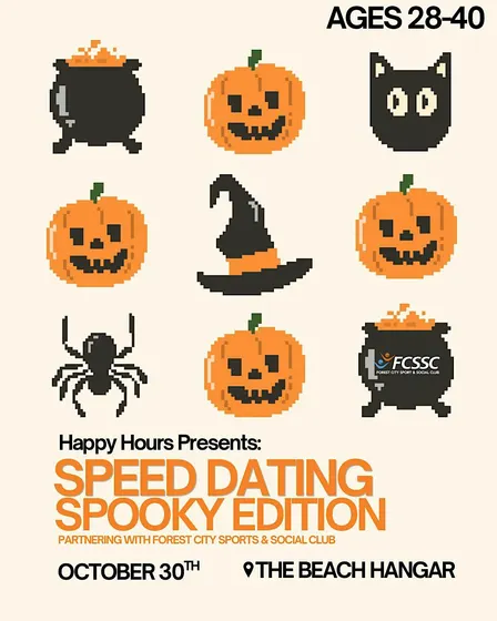 Spooky Speed Dating 28-40 @ Beach Hangar (FCSSC collab) London