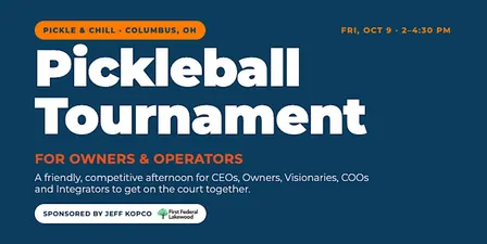 Pickleball Doubles Tournament for Owners & Operators