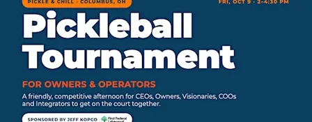 Pickleball Doubles Tournament for Owners & Operators