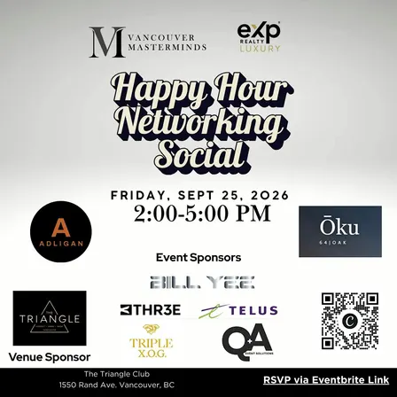 Happy Hour Networking Social - The Vancouver Masterminds